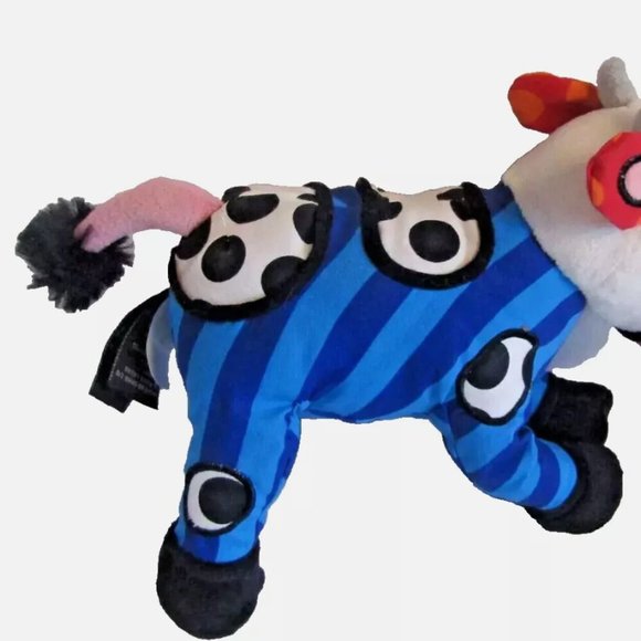 Britto Plush Mini Pop Art Stuffed Andy Cow Retired Animal PopPlush By Ernesco - Picture 4 of 5